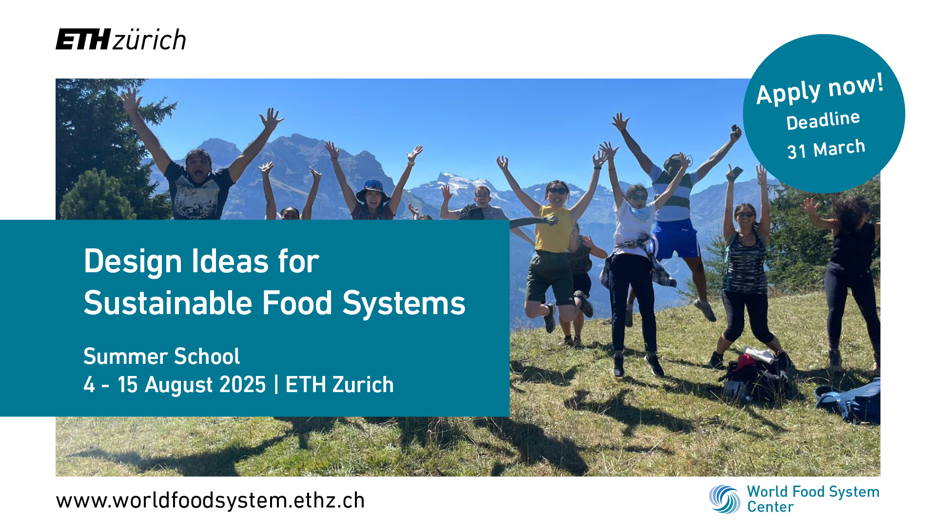 Flyer for the Summer School "Design Ideas for Sustainable Food Systems"