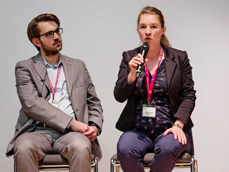 panel discussion with young scientists