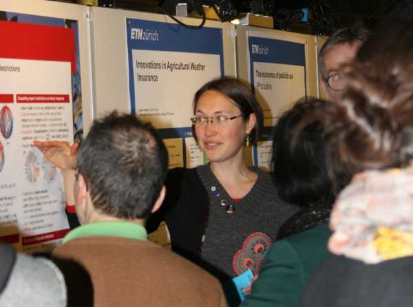 Enlarged view: Rebecca Burkholz presenting her poster