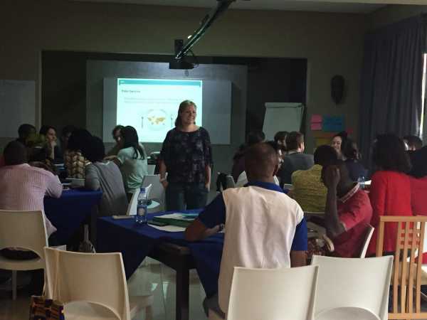 Jonna Cohen at work at the WFS Summer School in Côte d’Ivoire