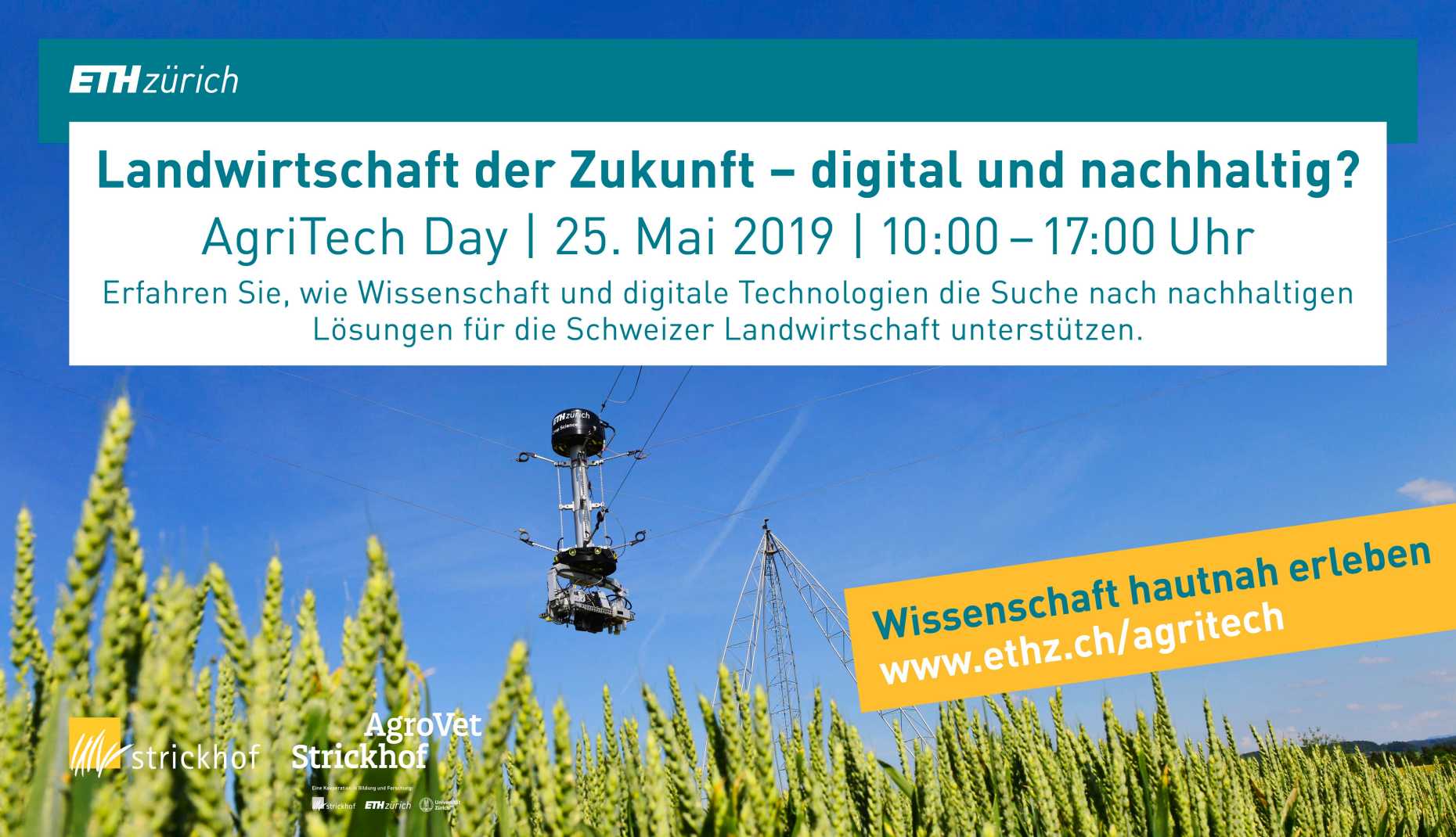 Agriculture of the Future digital and sustainable? Come visit us on