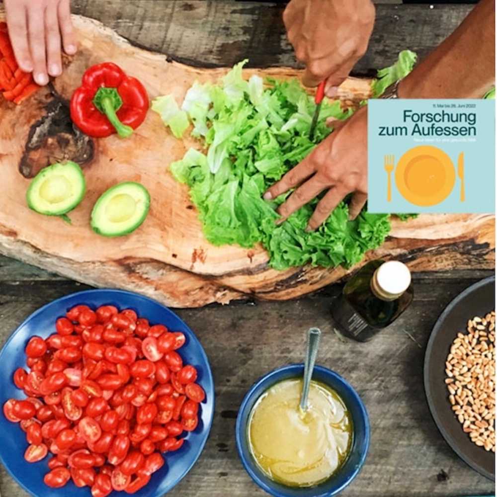 Fresh food being cut