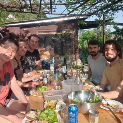 people around table
