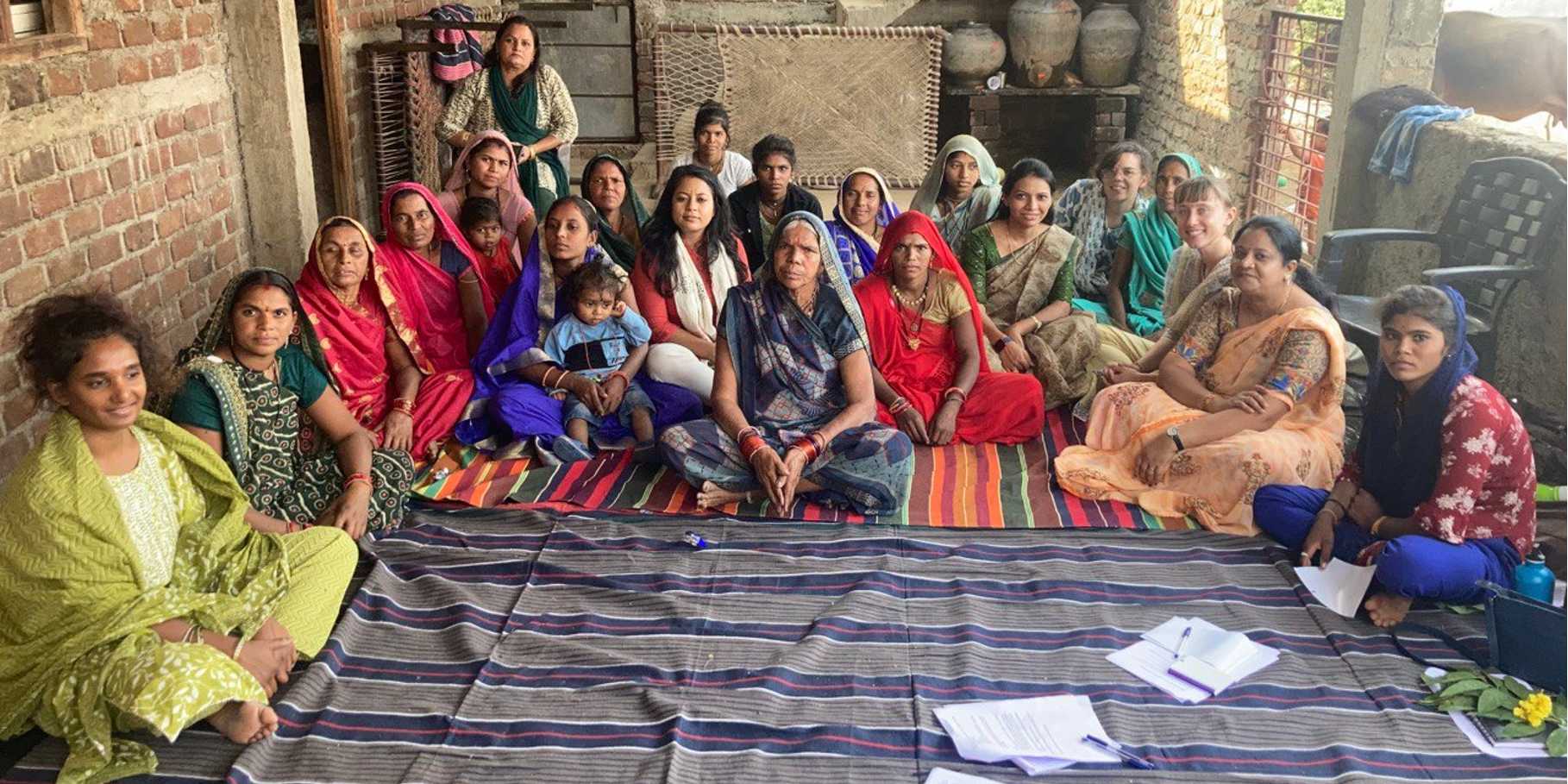 Picture-time after the workshop with the tribal women