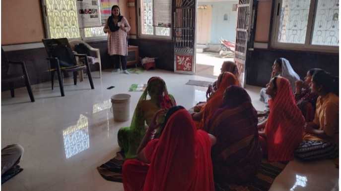Training workshop with tribal women