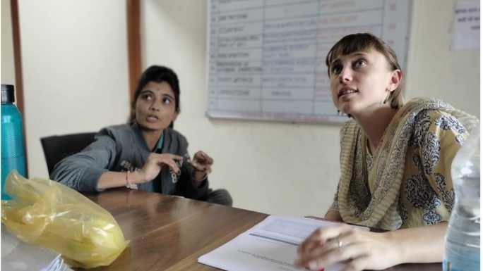 Training workshop with the tribal women.