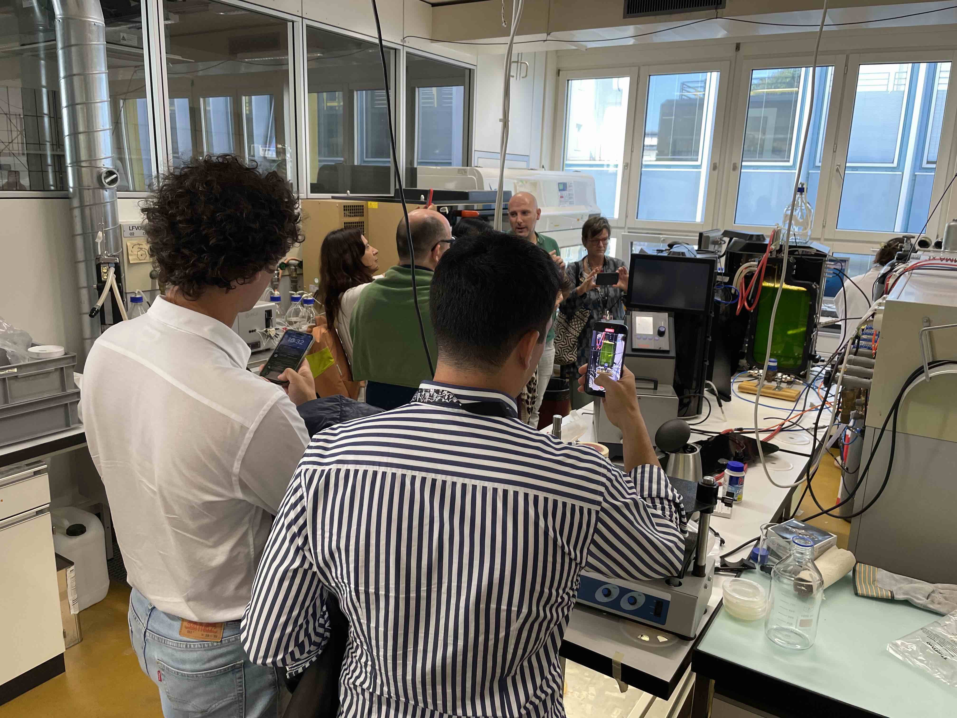 in lab