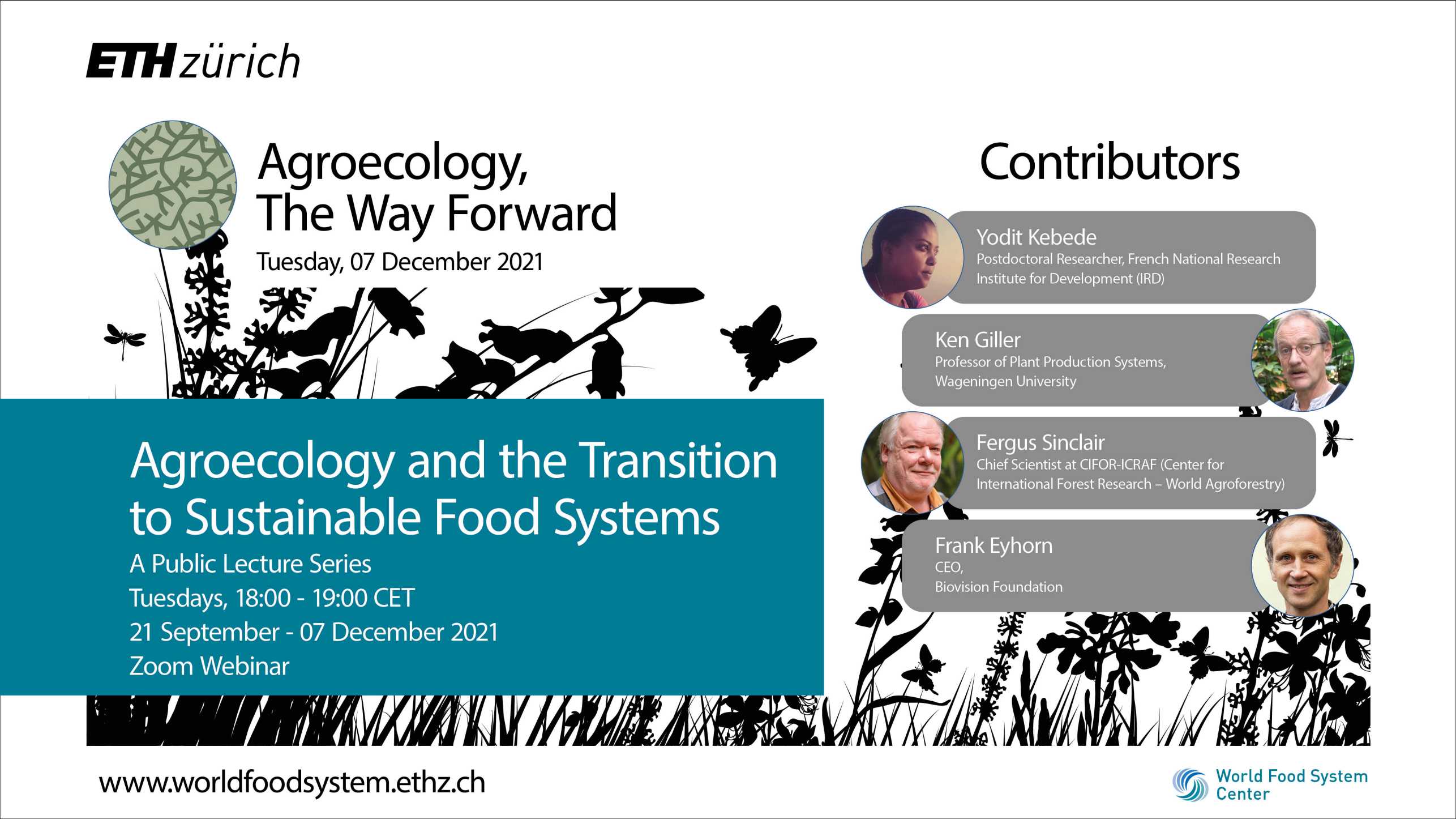 07 December 2021: Agroecology Lecture Series-