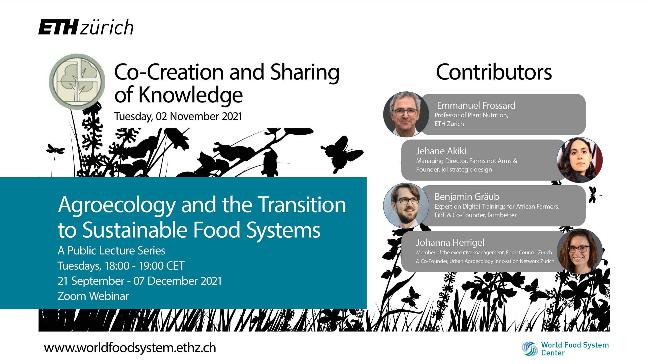 Enlarged view: Agroecology Lecture Series- Co-Creation and Sharing of Knowledge