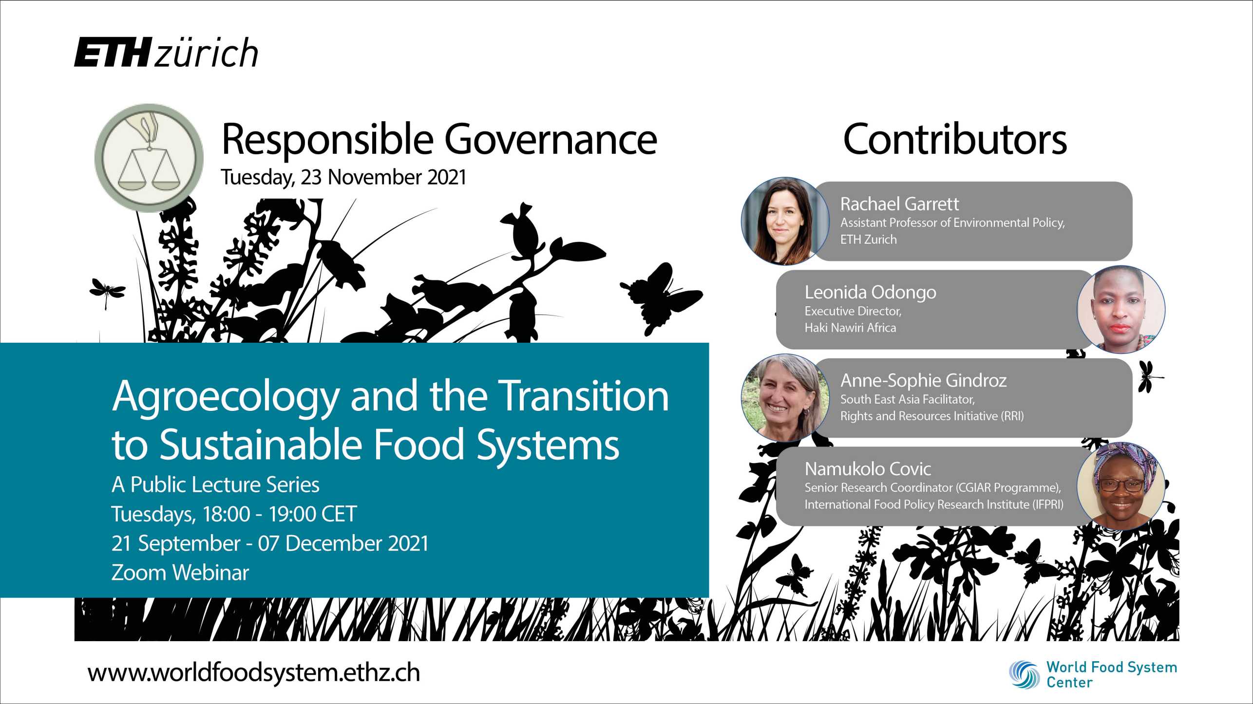 23 November 2021: Agroecology Lecture Series-