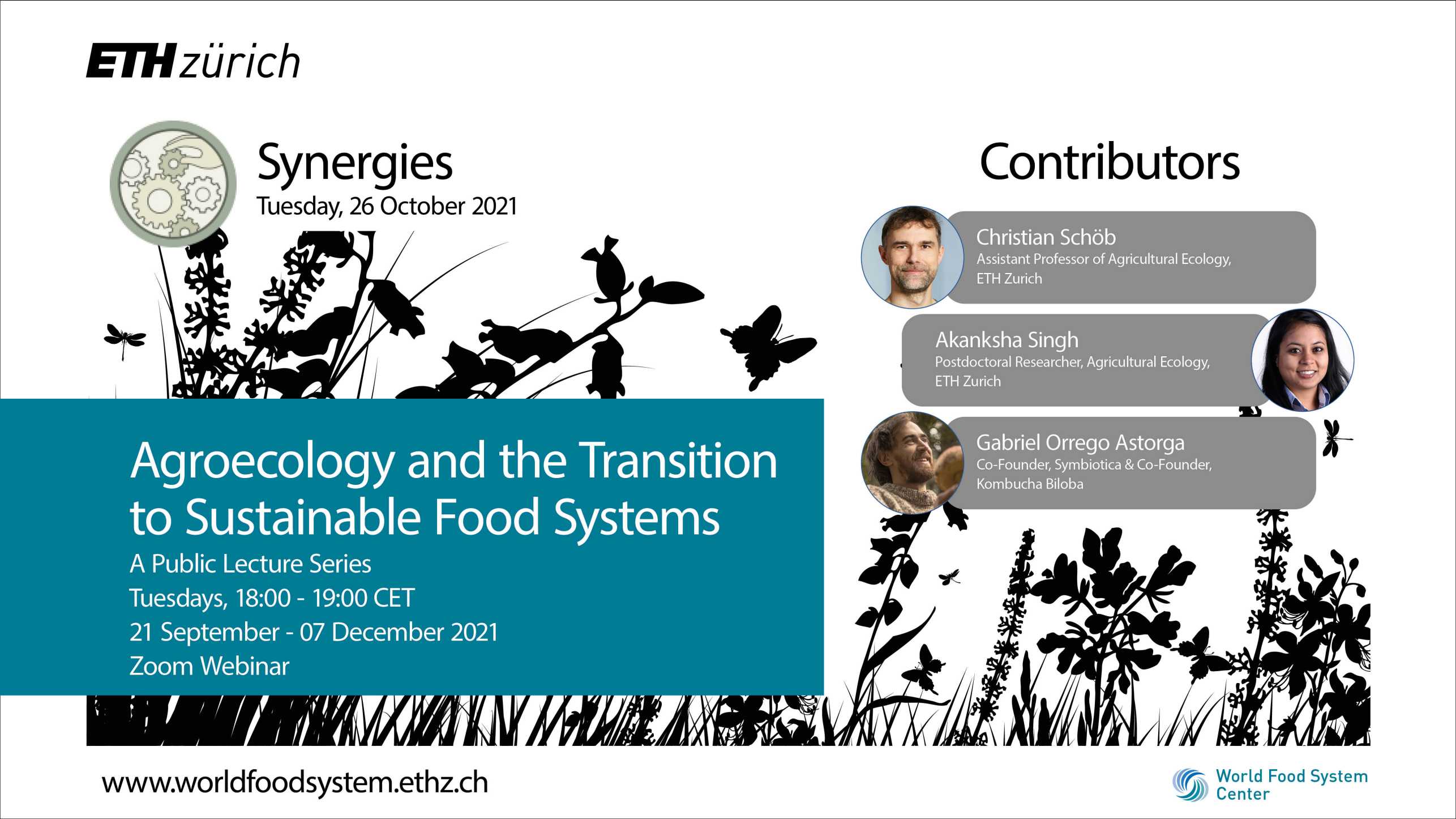 Enlarged view: Agroecology Lecture Series- Synergies