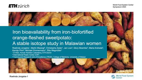 Iron bioavailability from iron-biofortified orange-fleshed sweetpotato: A stable isotope study in Malawian women