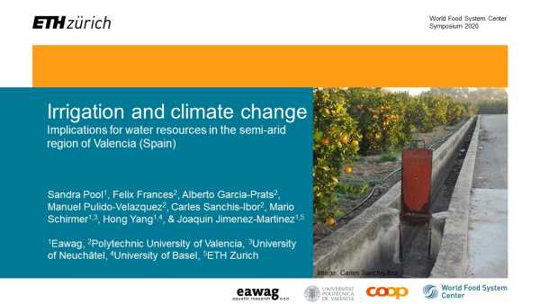 Irrigation and climate change: implications for water resources in the semi-arid region of Valencia (Spain)