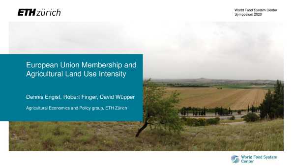 European Union Membership and Agricultural Land Use Intensity: Evidence from Changes in Border Discontinuities