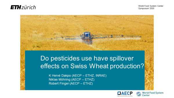 Pesticide load and agricultural productivity: the case of Swiss winter wheat producers