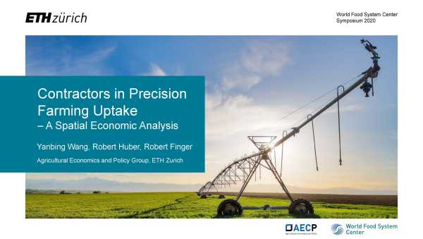 Contractors in Precision Farming Uptake – A Spatial Economic Analysis