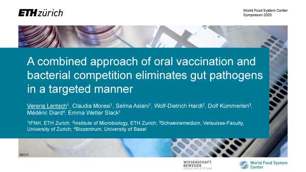 A combined approach of oral vaccination and bacterial competition eliminates gut pathogens in a targeted manner